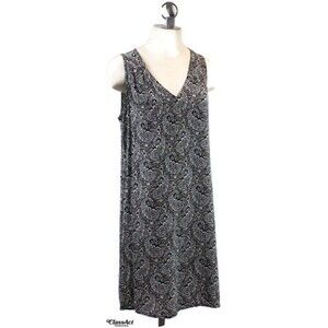 GAP Sleeveless Lightweight Dress Paisley Pattern Multi Color Pull Over Sz S